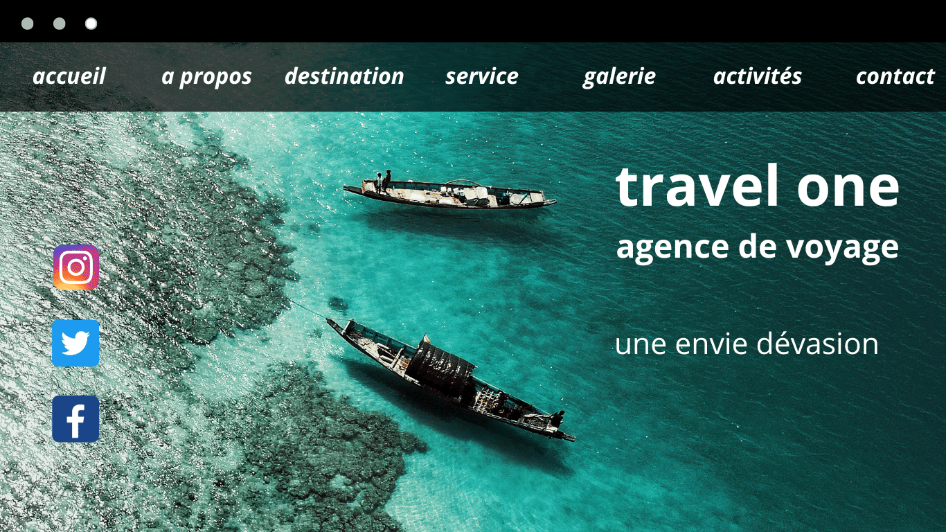 Création de site internet pour agence de voyage